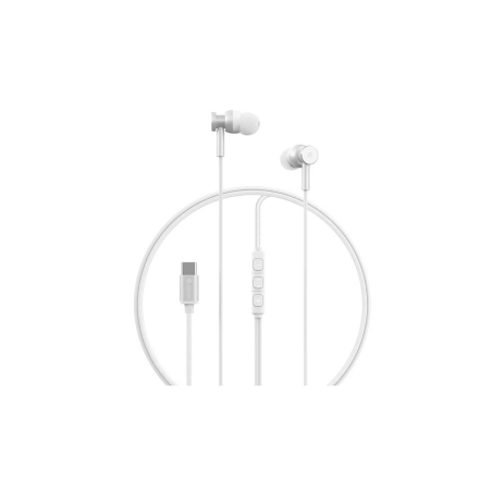 Écouteurs Intra-auriculaires Filaires en Métal Devia Smart Series M1 EM110 - Blanc — Devia · Smarty Paris 18e